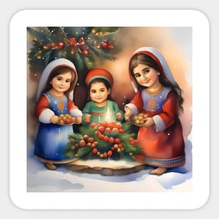 Armenian Christmas - January 6 - Watercolor Sticker